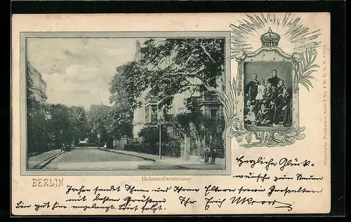 AK Berlin-Tiergarten, Hohenzollernstrasse, Familienfoto der Kaiserfamilie