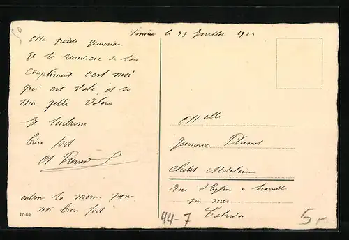 AK Kleines Mädchen in Tracht mit seiner Puppe