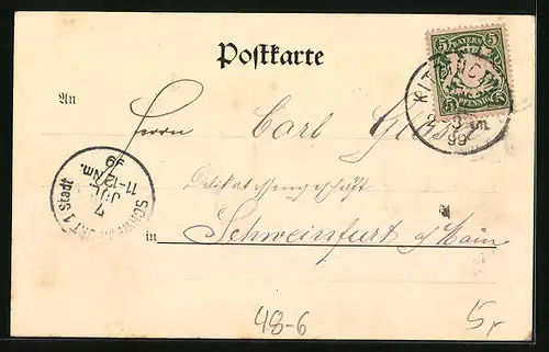 AK Kleines Mädchen am Telefon