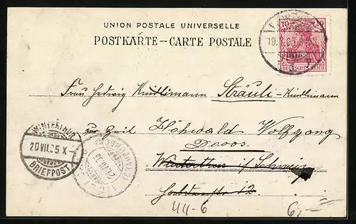 AK Frau gibt einem Baby im Kinderwagen einen Schnuller