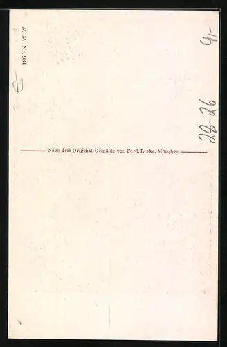 AK Szene aus Der fliegende Holländer, Sage