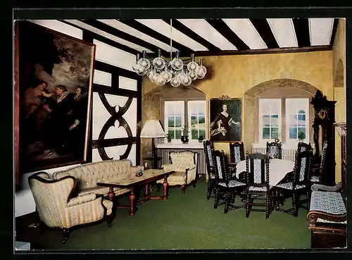 AK Vellberg, Kamin- und Clubraum vom Restaurant und Café Schloss Vellberg