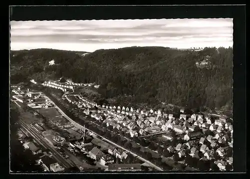 AK Oberndorf /Neckar, Ortsansicht, Fliegeraufnahme