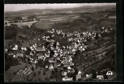 AK Rexingen /Krs. Horb, Fliegeraufnahme mit Häusern