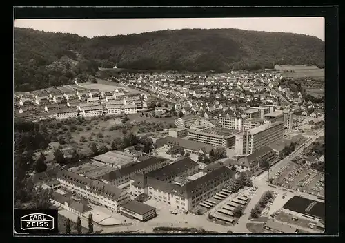 AK Oberkochen /Württ., Blick auf den Ort aus der Vogelschau