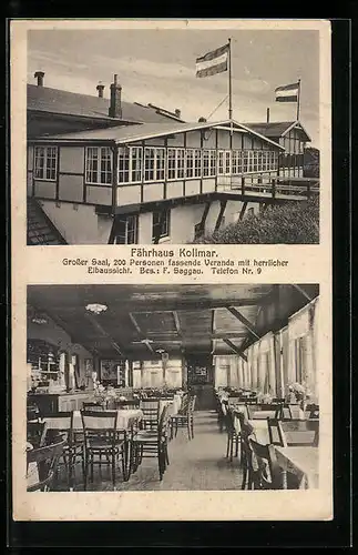 AK Kollmar, Gasthof Fährhaus von F. Saggau