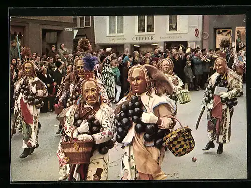 AK Rottweil a.N., Rottweiler Narrensprung, Umzug