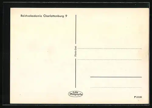 AK Berlin-Charlottenburg, Reichsakademie f. Leibesübungen, Schwimmbad und Jahnhof