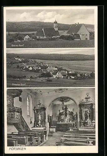 AK Mörsingen, Oberes Dorf, Unteres Dorf, Inneres der Kirche