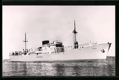 AK Handelsschiff MS Samos auf ruhiger See