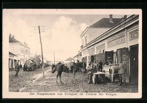 AK Svilajnac, Soldaten auf der Hauptstrasse