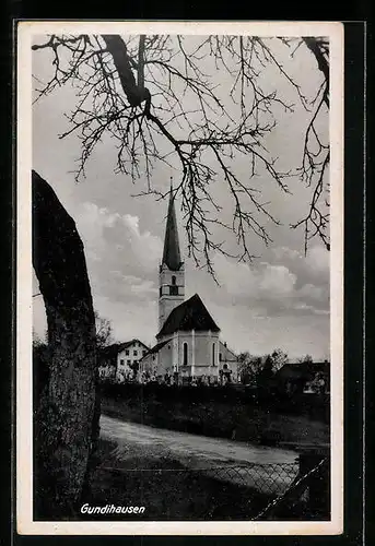 AK Gundihausen, Blick zur Kirche