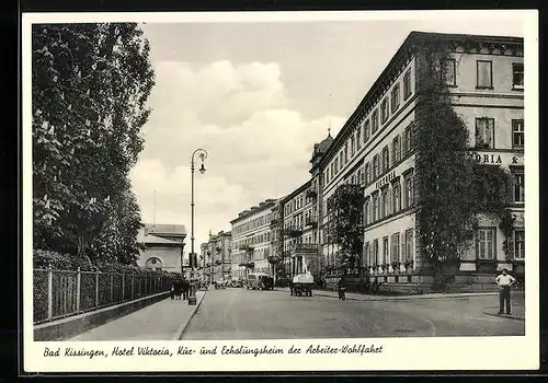 AK Bad Kissingen, Hotel Viktoria, Rooseveltstr. 5