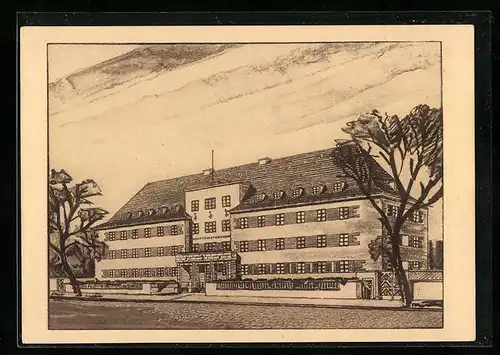 AK Naumburg /Saale, Posttöchterhort mit Strassenpartie