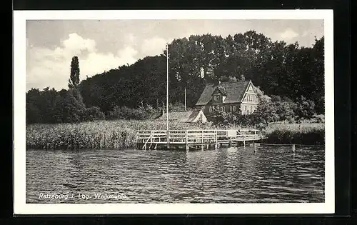 AK Ratzeburg i. Lbg., Walkmühle mit Bootsanleger