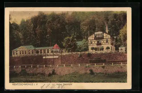 AK Rentzschmühle i. V., Hotel Steinicht