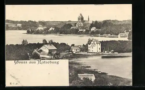 AK Ratzeburg, Totalansicht des Ortes