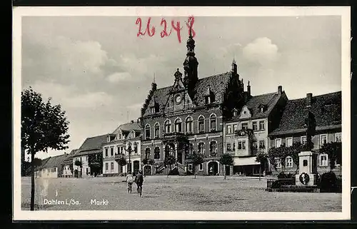 AK Dahlen i. Sa., Partie am Marktplatz