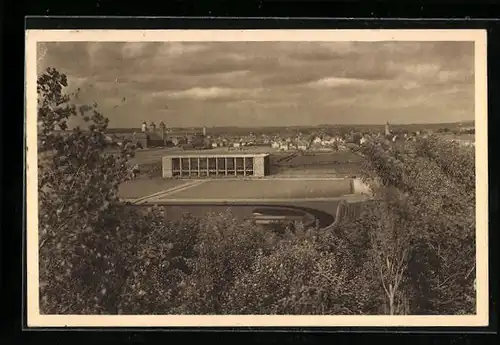 AK Memmingen, 12. Schwäbisch-Bayerischen Sängerbundesfest 1929, Festhalle