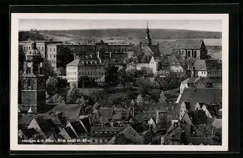 AK Meissen a. d. Elbe, Blick nach St. Afra