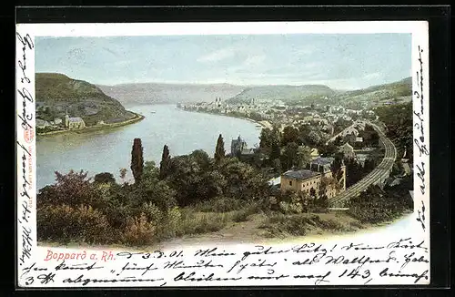 AK Boppard a. Rh., Teilansicht vom Ort