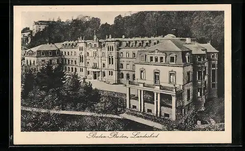 AK Baden-Baden, Blick auf Landesbad