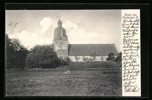 AK Fürstenau i. H., Blick auf die Kirche