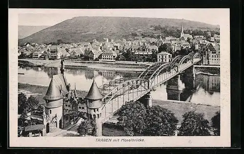 AK Traben, Blick auf die Moselbrücke