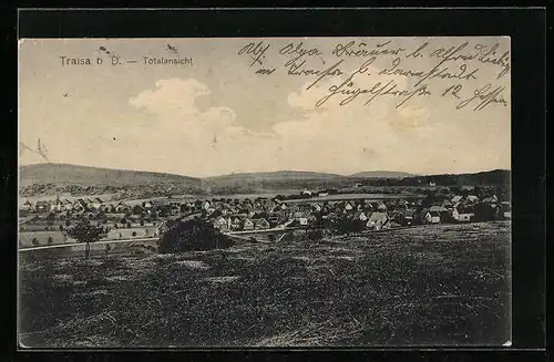 AK Traisa b. D., Totalansicht vom Ort