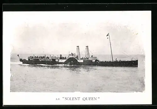 AK Passagierschiff SS Solent Queen auf See