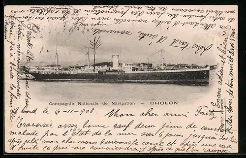 AK Handelsschiff Cholon, Compagnie Nationale de Navigation