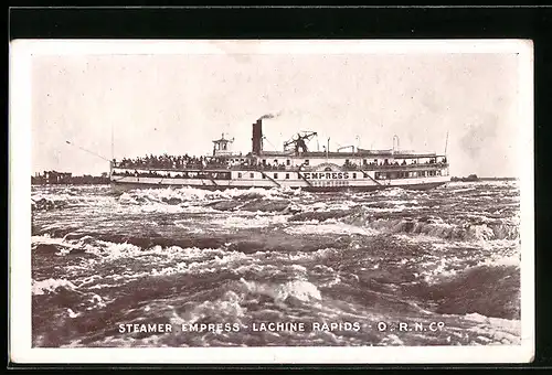 AK Steamer Empress, Lachine Rapids