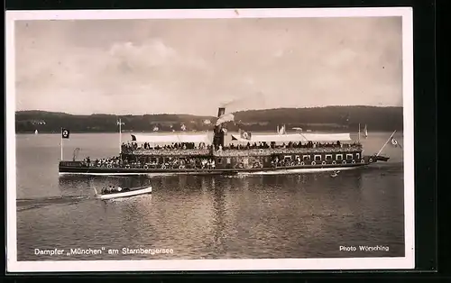 AK Dampfer München am Starnbergersee