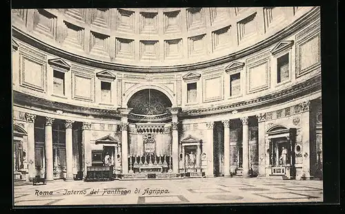 AK Roma, Interni del Pantheon di Agrippa