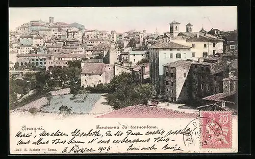 AK Anagni, Panorama da tramontana
