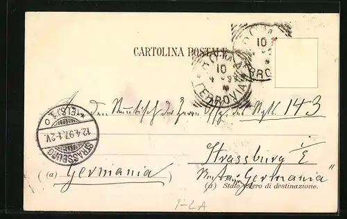 Lithographie Roma, Foro Romano, Colosseo, Piazza del Popolo