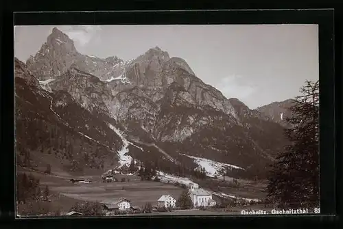 Foto-AK Fritz Gratl: Gschnitz, Gschnitzthal