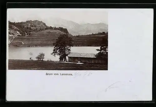 Foto-AK Fritz Gratl: Lansersee, Panorama
