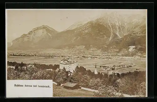 Foto-AK Fritz Gratl: Innsbruck, Schloss Amras