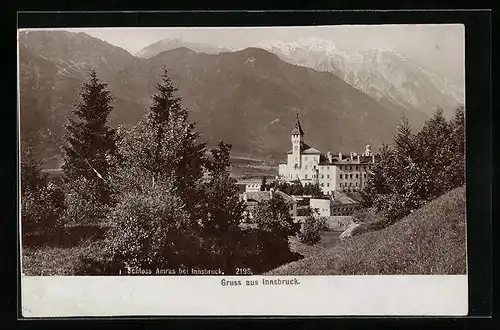 Foto-AK Fritz Gratl: Innsbruck, Schloss Amras