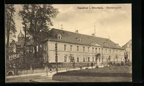 AK Clausthal /Harz, Oberbergamt mit Strasse