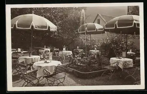 AK Schramberg, Cafe-Restaurant und Konditorei Haas, Gartenterrasse