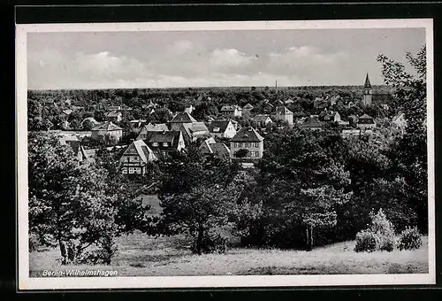 AK Berlin-Wilhelmshagen, Ortsansicht aus der Vogelschau