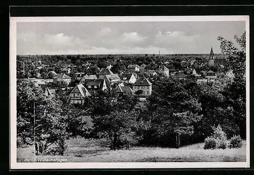 AK Berlin-Wilhelmshagen, Totalansicht aus der Vogelschau