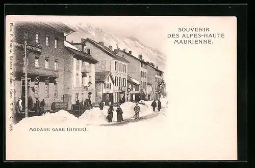 AK Modane-Gare, Grand Hotel International en hiver