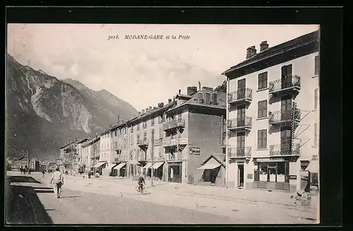 AK Modane, La Gare et la Poste