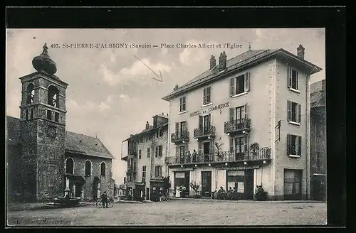 AK St-Pierre-d`Albigny, Place Charles-Albert et l`Eglise