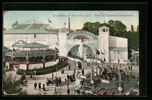 AK Bruxelles, Exposition 1910, dans la Plaine des Attractions