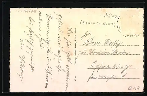 AK Bodersweier, Gasthaus zum Ochsen