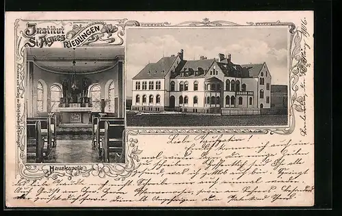 AK Riedlingen, Institut St. Agnes, Innenansicht Hauskapelle